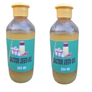 Pure Castor Seed Oil – Pack of 2 (200 ml Each) | Cold Pressed | 100% Natural | Hair & Skin Care Oil