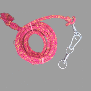 Home Heavy Duty Cotton Rope 160 cm with Swivel Hook and S-Hook | Rotating Animal Tie Rope for Cow, Goat, Dog | Strong & Durable Rope for Daily Use