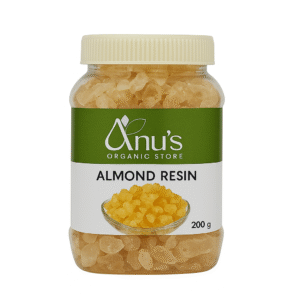 Premium Almond Resin (Badam Pisin) | Natural Cooling Gum Crystal | Rose Milk, Jigarthanda, Sarbath Use – 200g | Anu’s Herbals