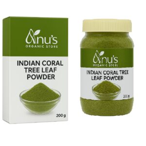 Anu’s Herbals Indian Coral Tree Leaf Powder [ Kalyana Murungai ]| Natural Herbal Supplement | Immunity & Wellness Support | 100% Pure & Chemical-Free | 200g